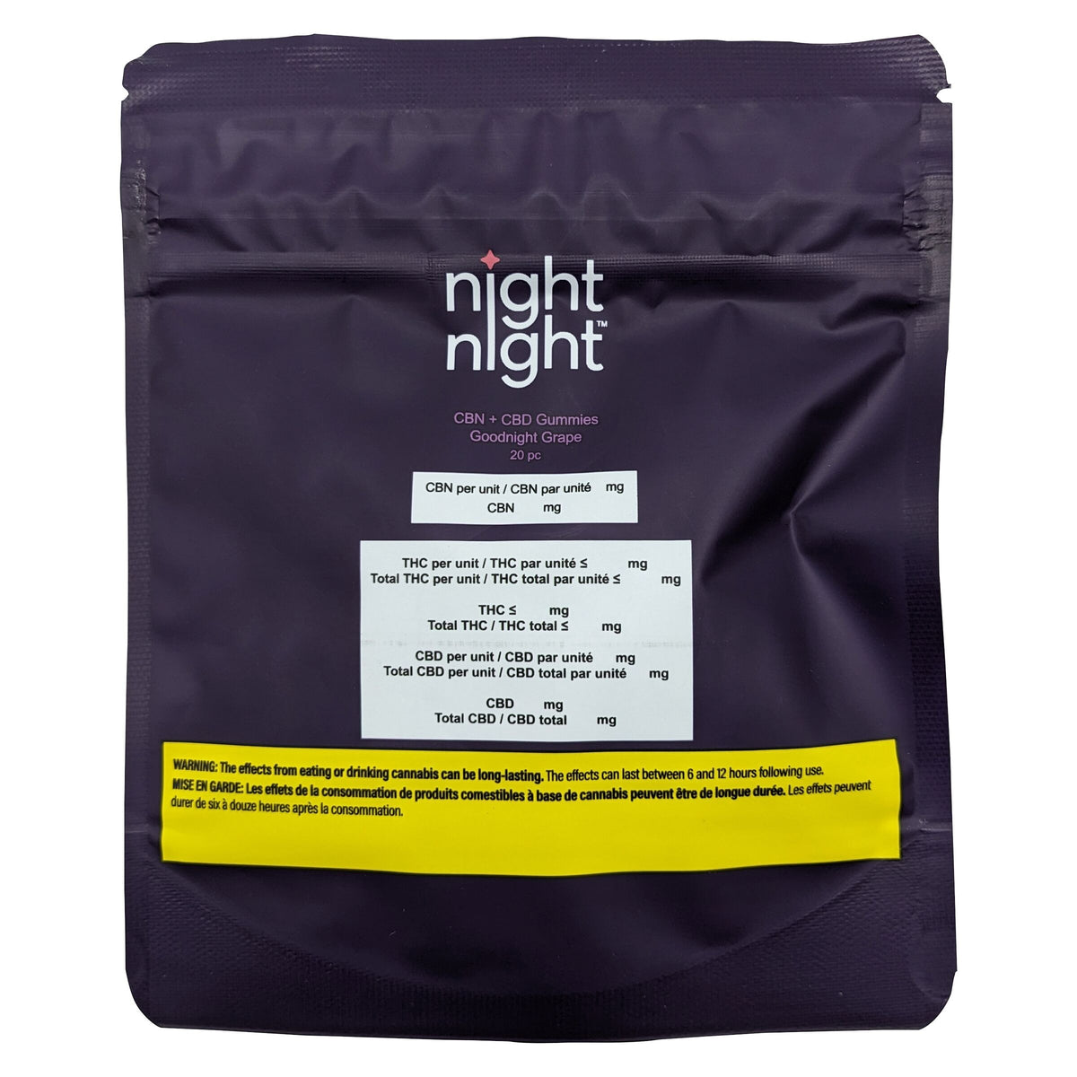 CBN+CBD Gélifiés  - Goodnight Grape