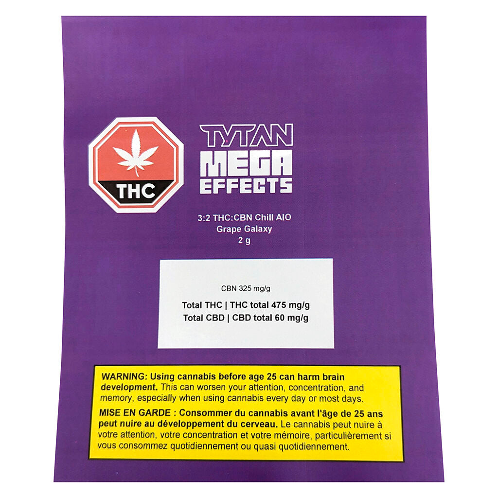 3:2 THC:CBN Chill AIO - Grape Galaxy - 