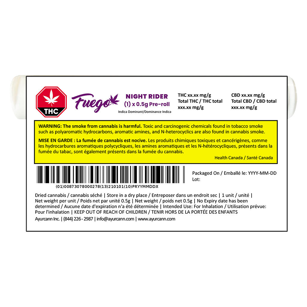 Night Rider Indica Pre-Roll - 