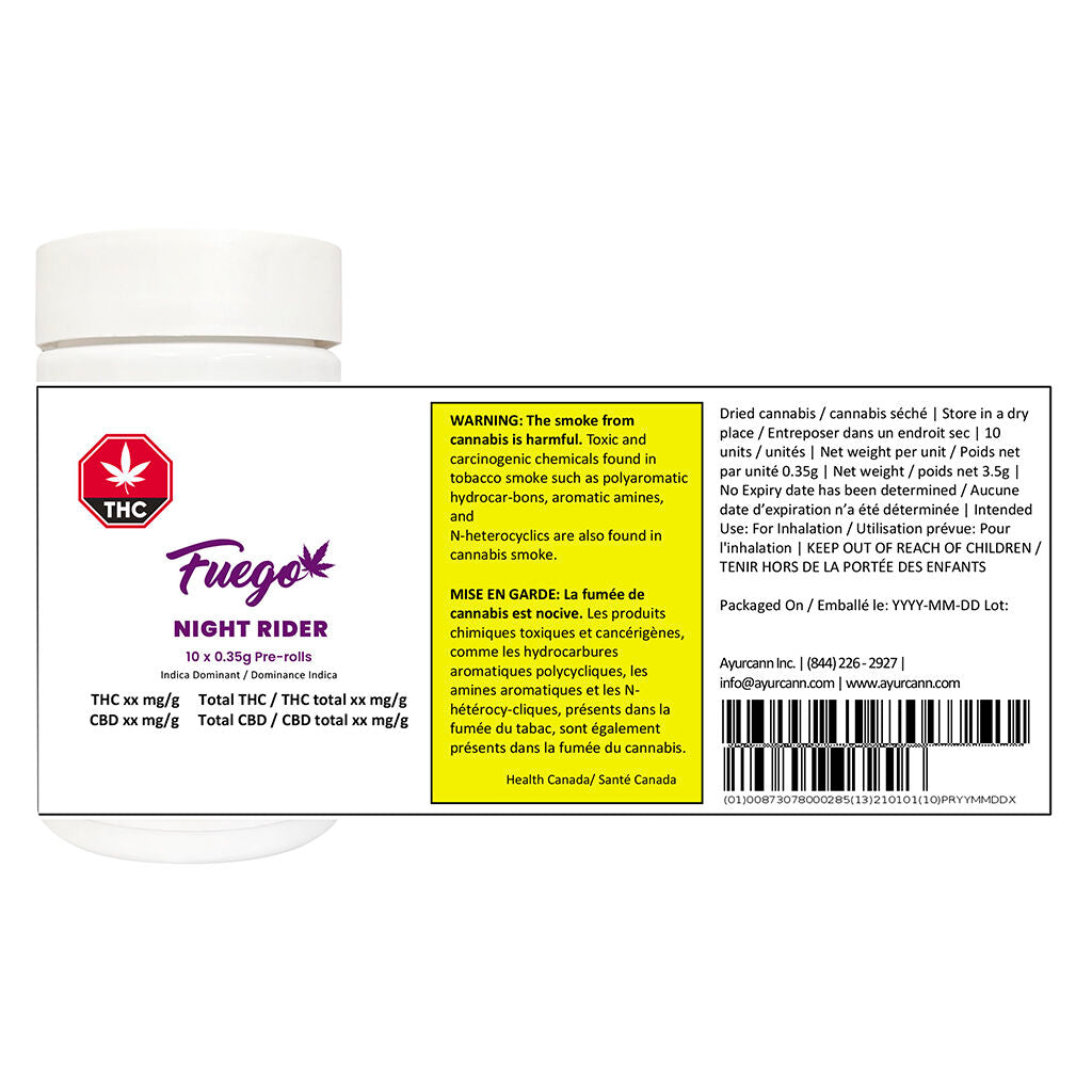 Night Rider Indica Pre-Roll - 