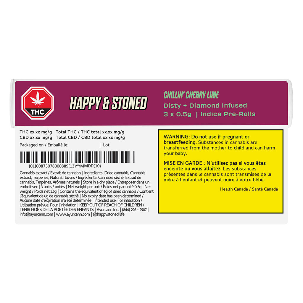 Chillin' Cherry Lime Disty+diamond Infused Pre-roll