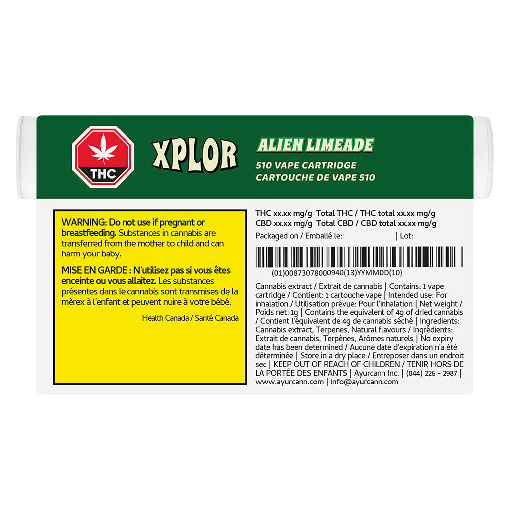 Alien Limeade 510 Thread Cartridge - 