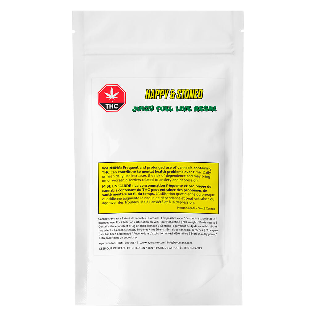 Juicy Fuel Live Resin Disposable Vape - 