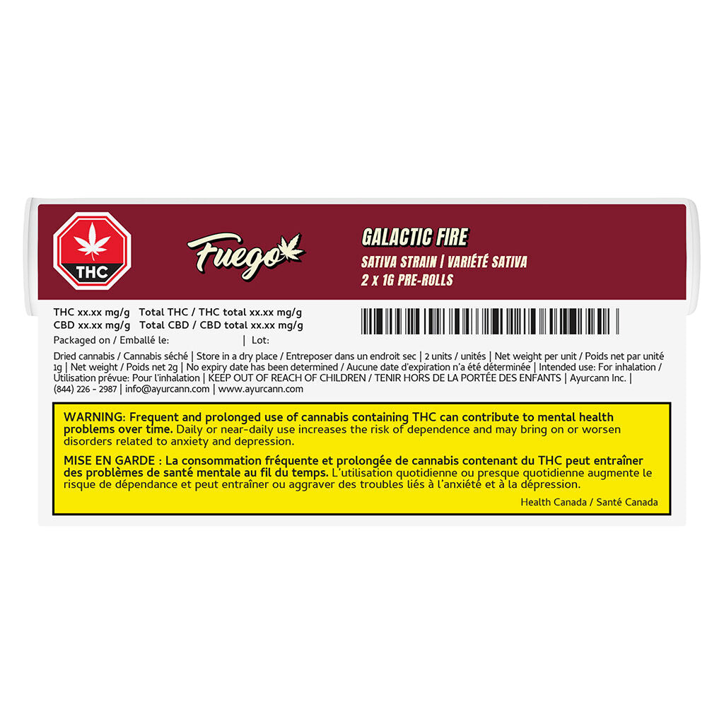 Galactic Fire Sativa Pre-Roll - 