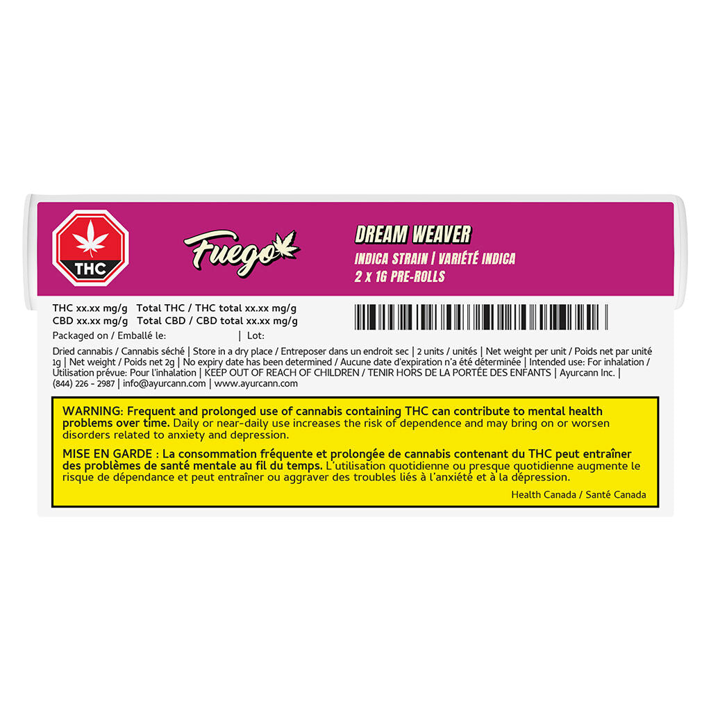 Dream Weaver Indica Pre-Roll - 