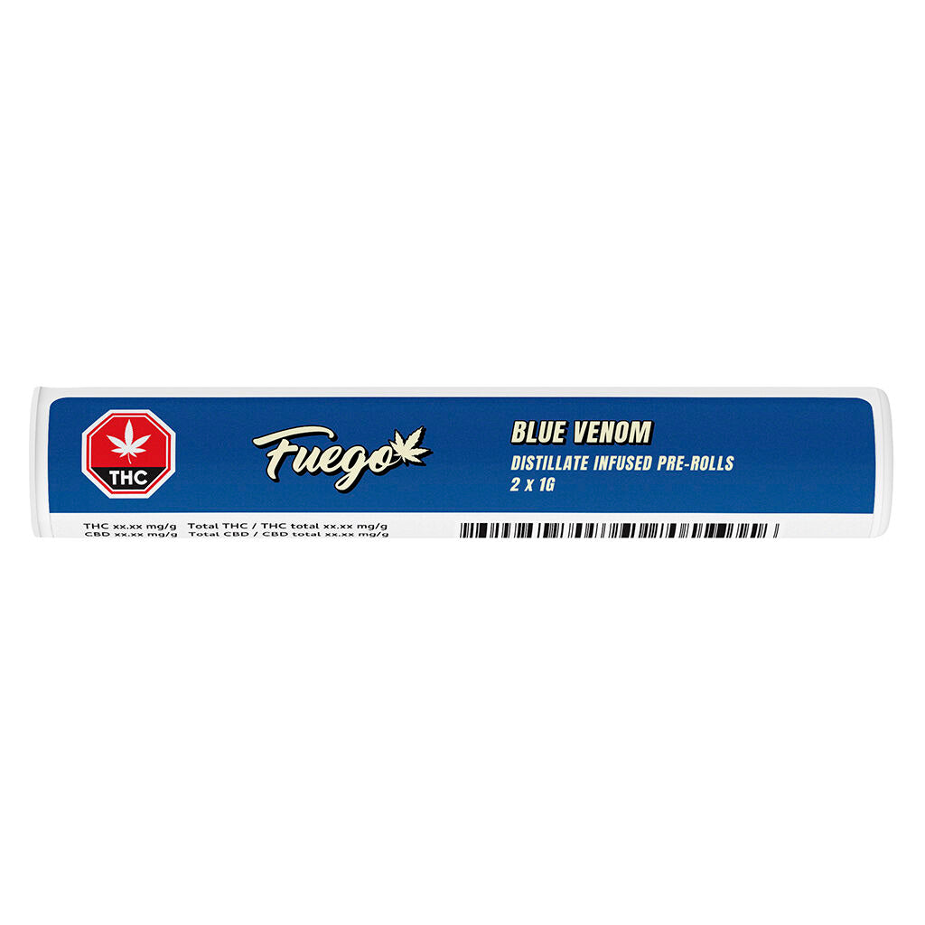 Blue Venom Distillate Infused Pre-Roll - 