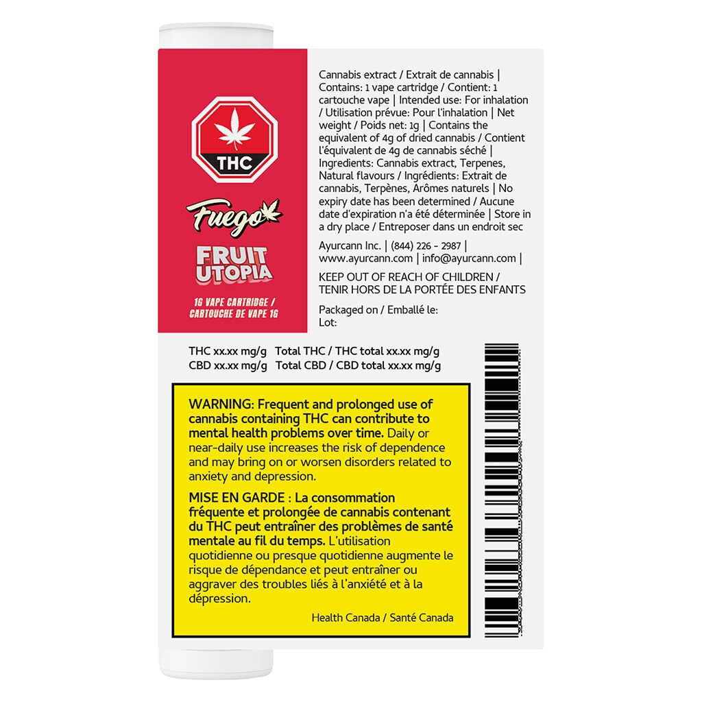 Fruit Utopia 510 Thread Cartridge - 