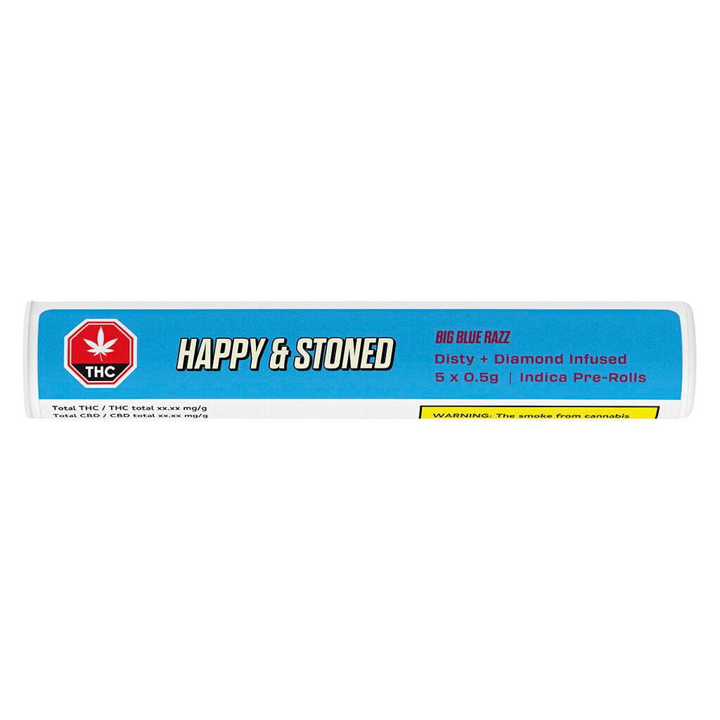 Big Blue Razz Disty +Diamond Infused Pre-Roll - 