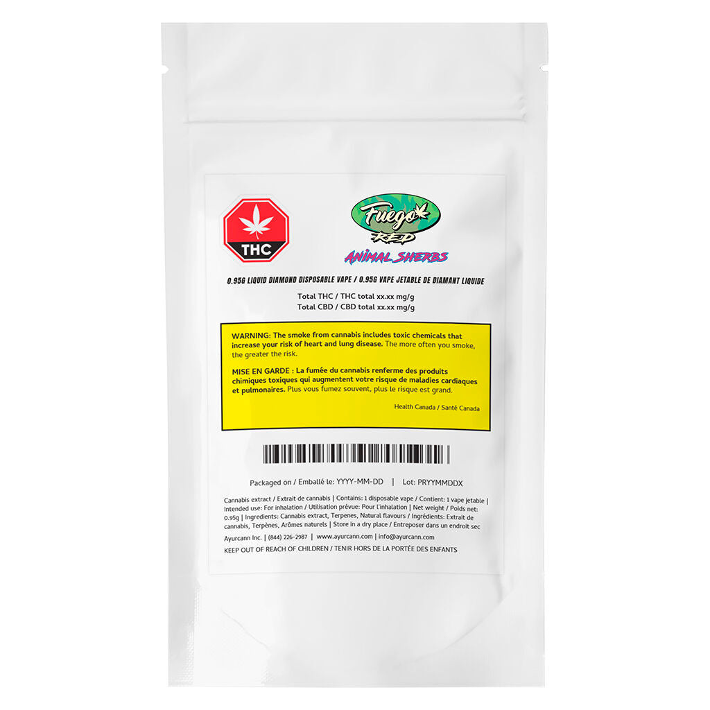 Animal Sherbs Liquid Diamond Disposable Vape - 