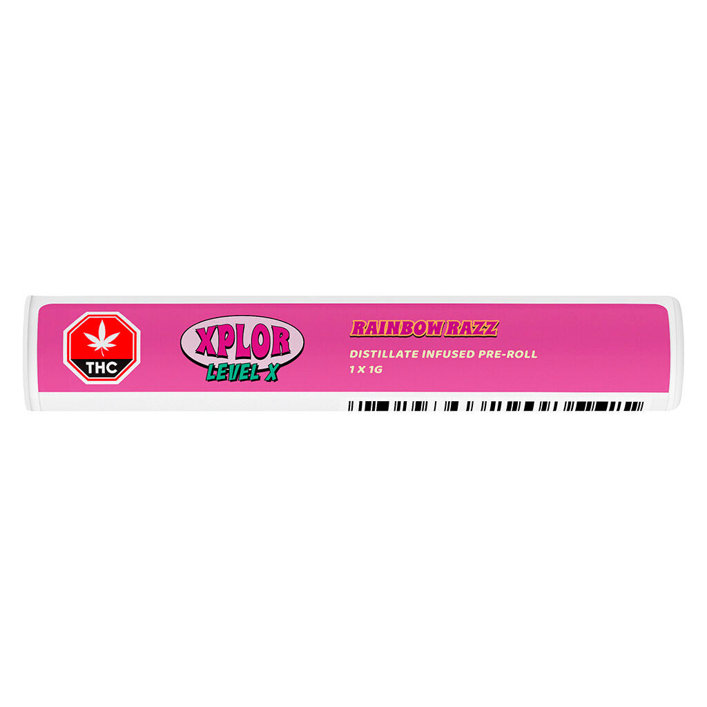 Rainbow Razz Distillate Infused Pre-Roll - 
