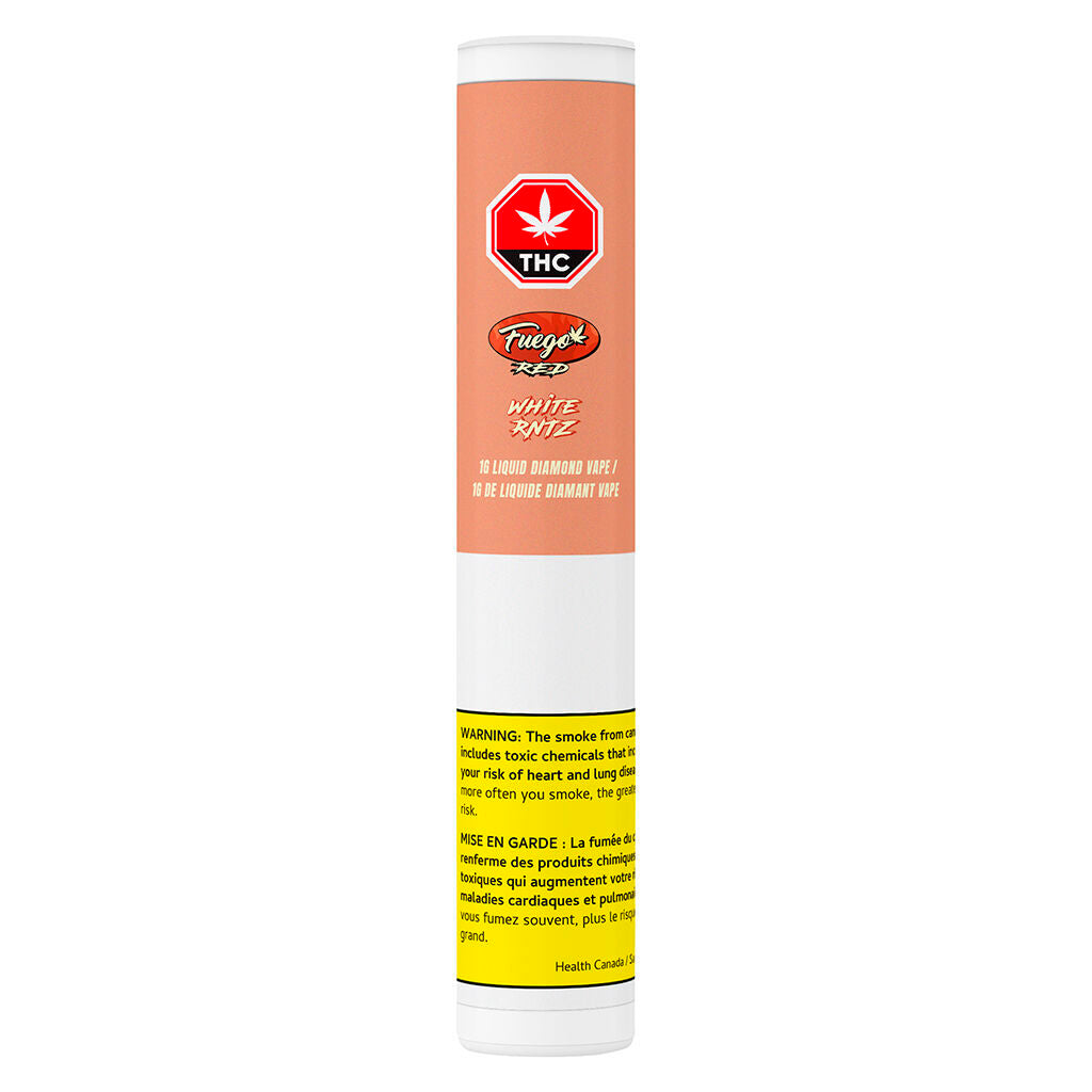 White RNTZ Liquid Diamond Vape - 