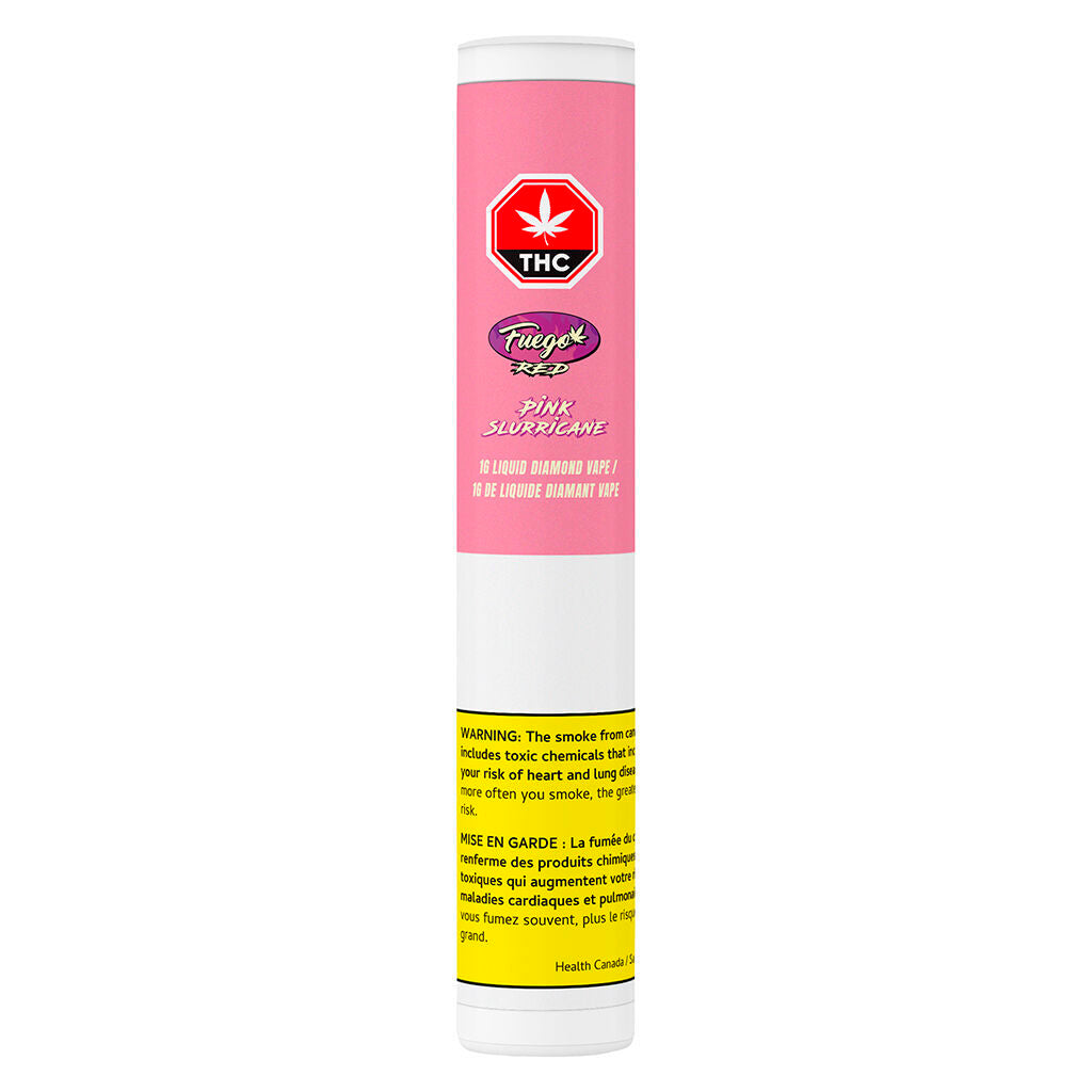 Cartouche à filetage 510 au diamant liquide Pink Slurricane