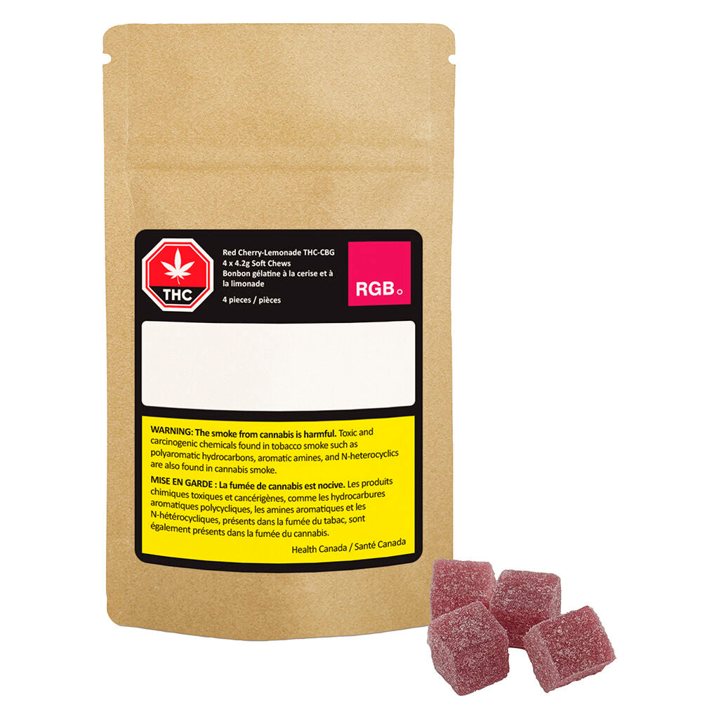 Red: Cherry-Lemonade Hash Rosin THC-CBG Gummies - 