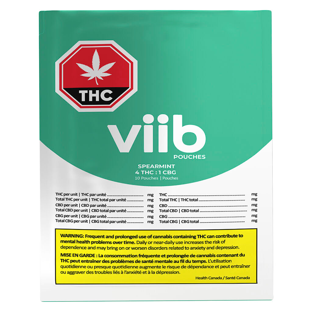 Spearmint 4 :1 THC CBG Pouches