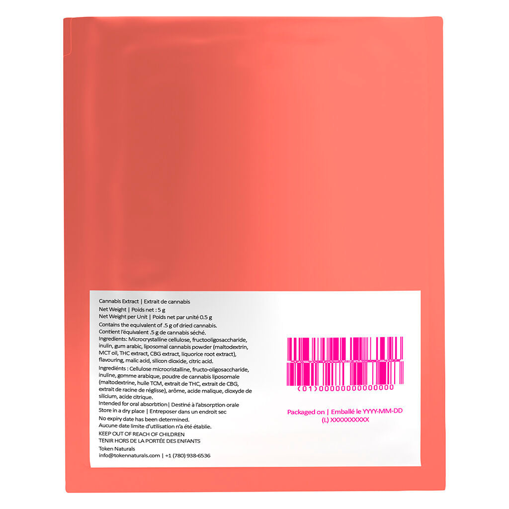 Watermelon Ice 4 THC: 1 CBG Oral Pouches