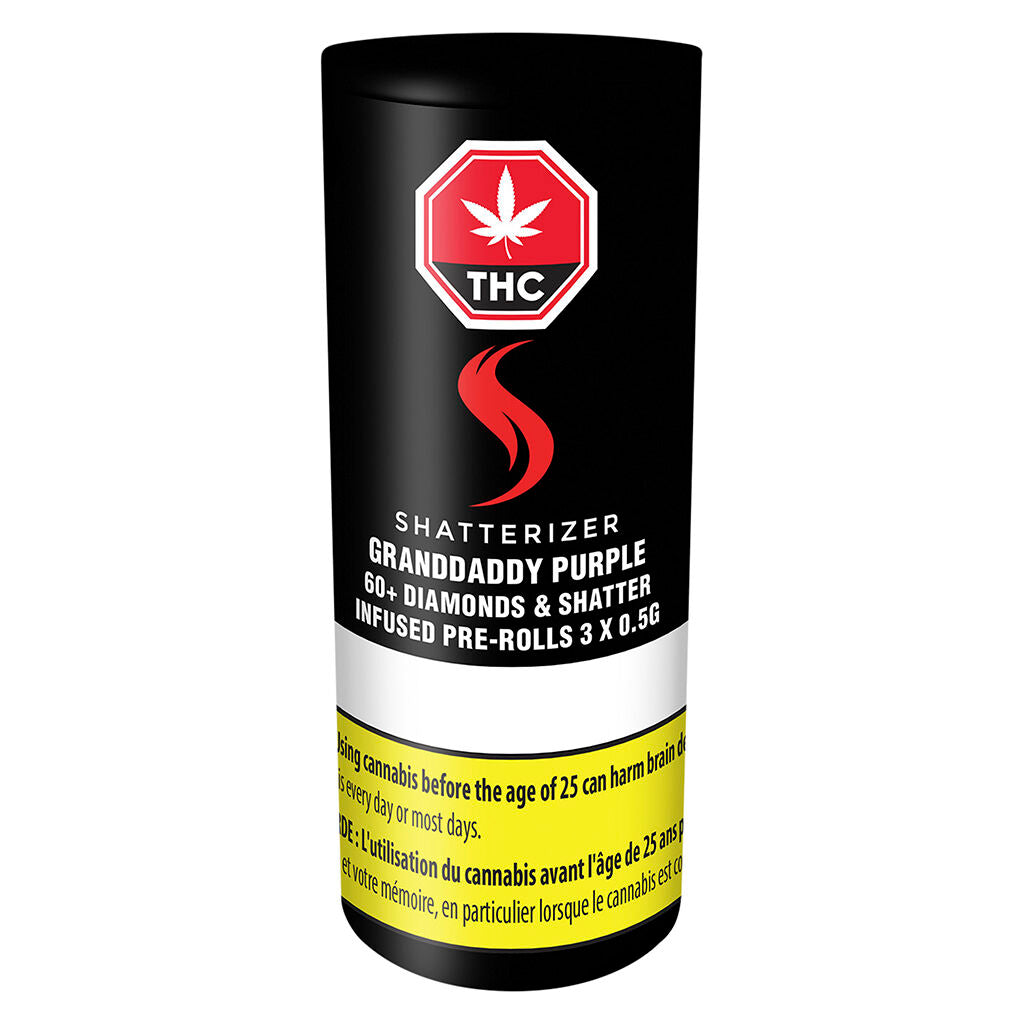 Granddaddy Purple 60+ Diamonds & Shatter Infused Pre-Roll - 