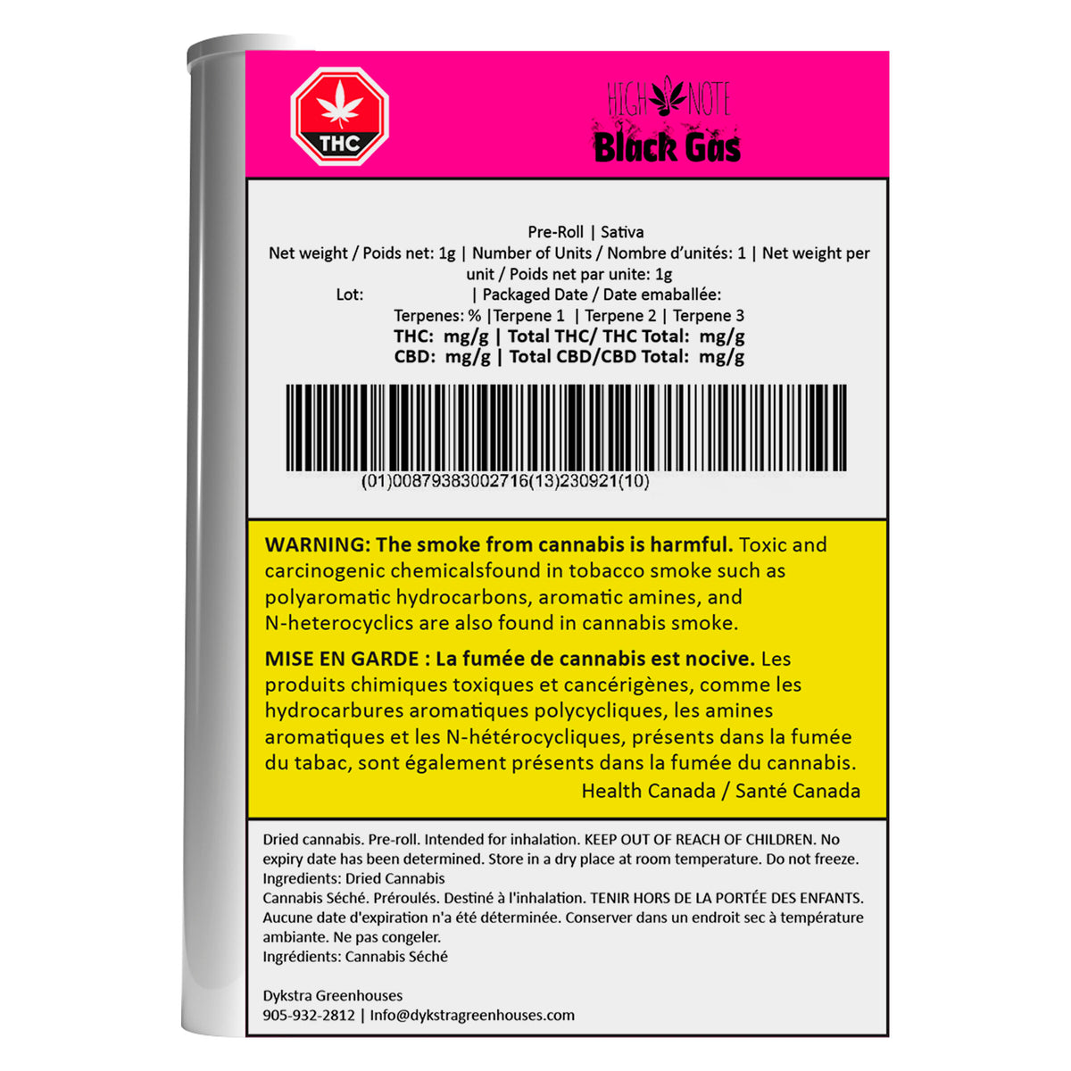 Black Gas Pre-Roll Pack
