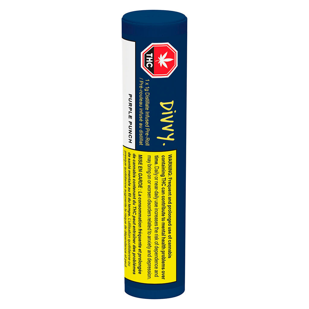 Purple Punch Distillate Infused Pre-Roll - 