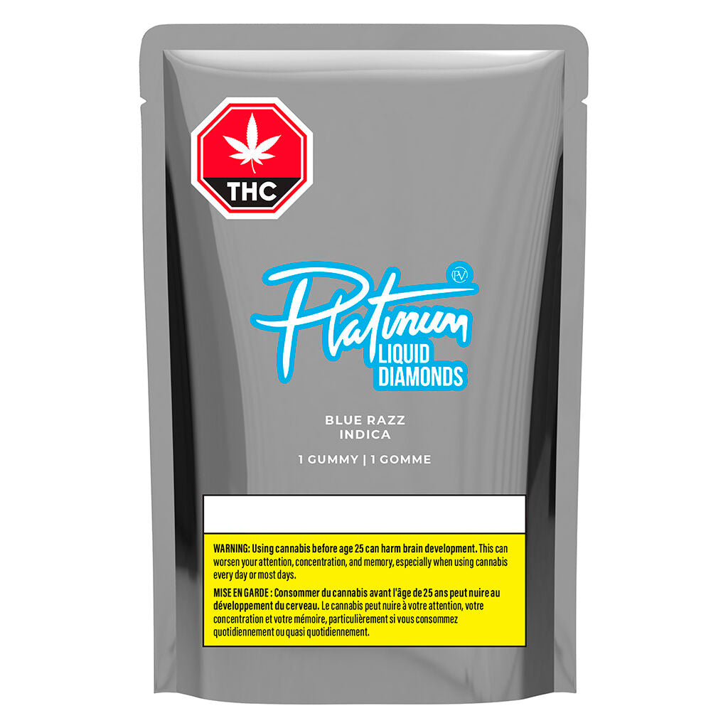 Blue Razz Indica Liquid Diamond Gummy - 