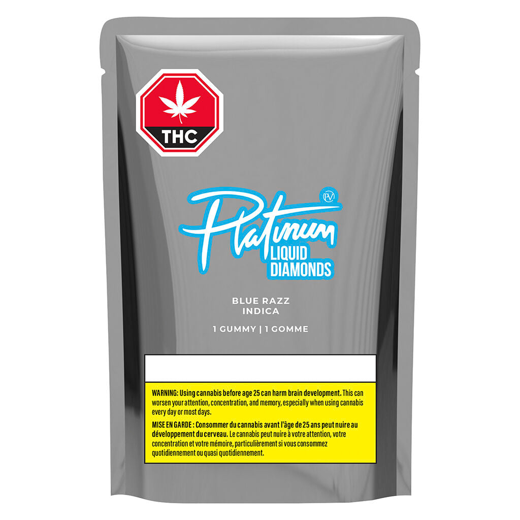 Blue Razz Indica Liquid Diamond Gummy - 