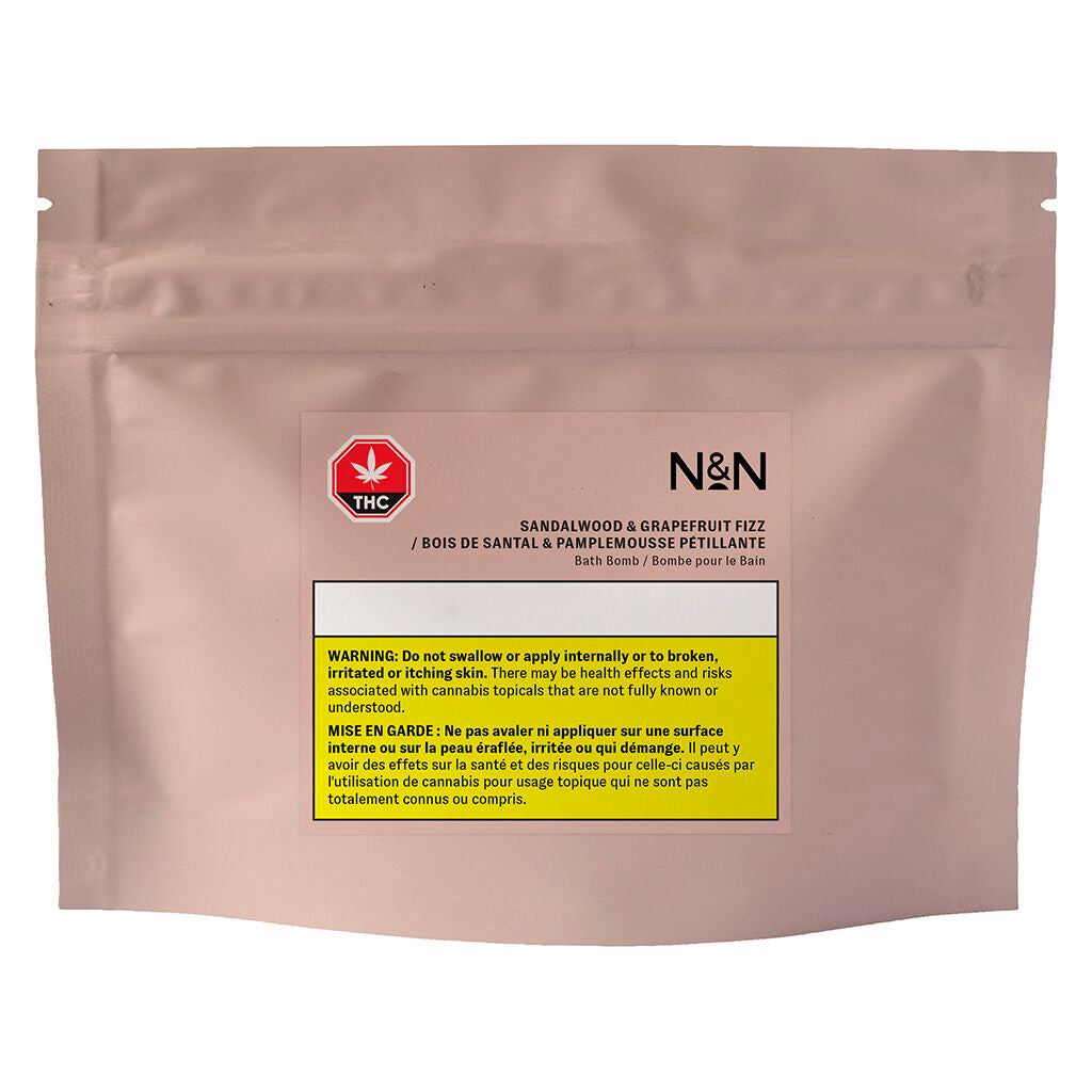 Sandalwood & Grapefruit Fizz Bath Bomb - 