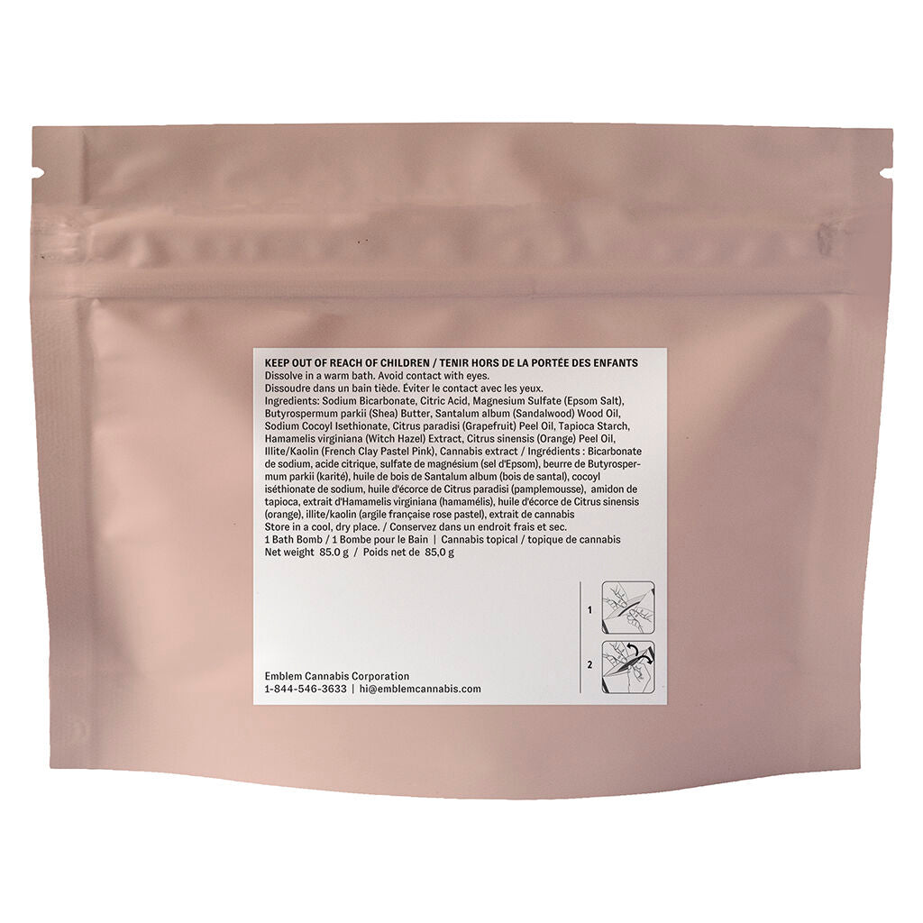 Sandalwood & Grapefruit Fizz Bath Bomb - 