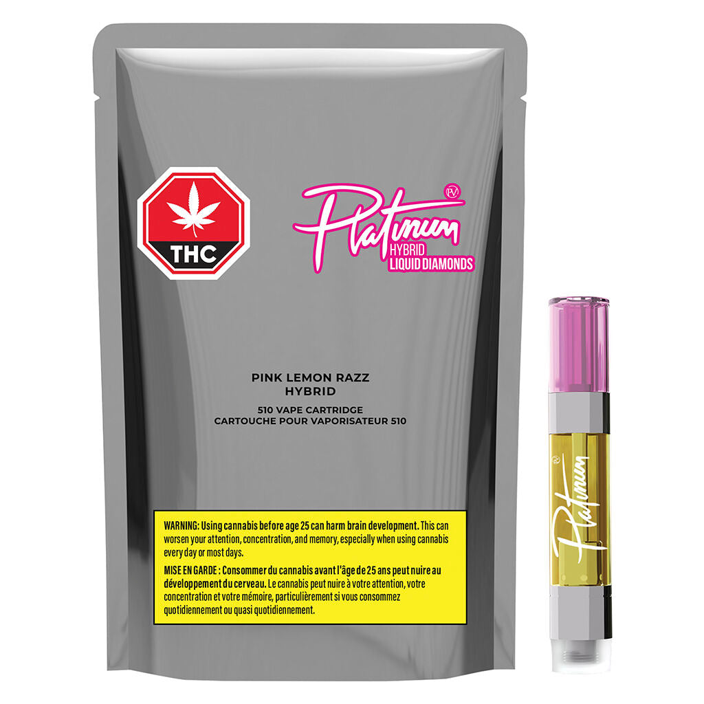Pink Lemon Razz Liquid Diamond 510 Thread Cartridge - 