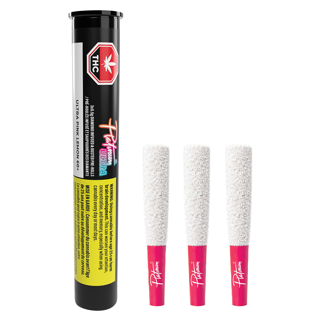 Ultra Pink Lemon 60+ Diamond Infused & Dusted Pre-Roll - 