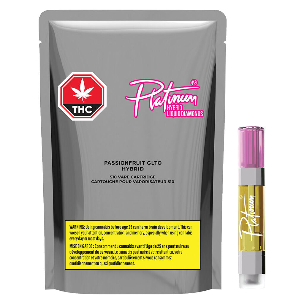 Cartouche à filetage 510 aux diamants Passionfruit GLTO