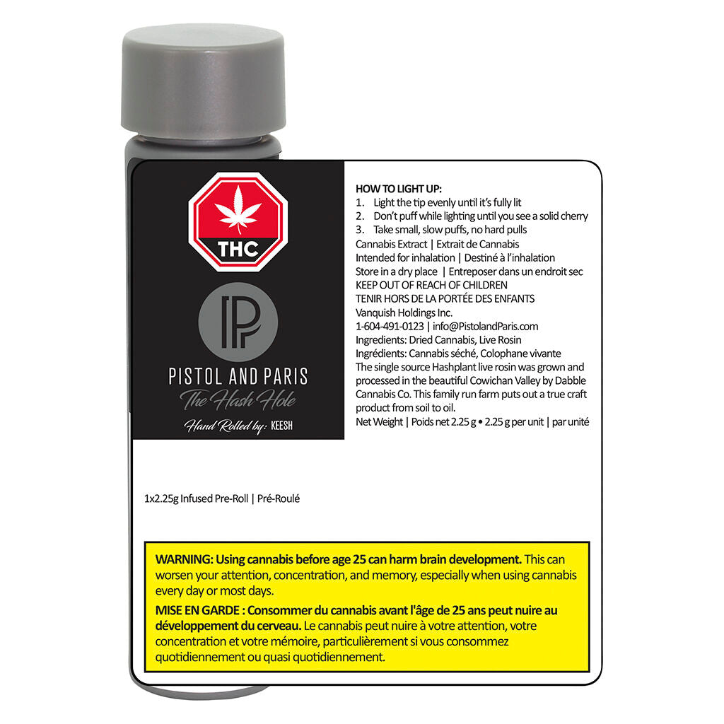 Hash Hole Infused Pre-Roll | Ontario Cannabis Store Hash Hole Infused Pre-Roll | Ontario Cannabis Store
