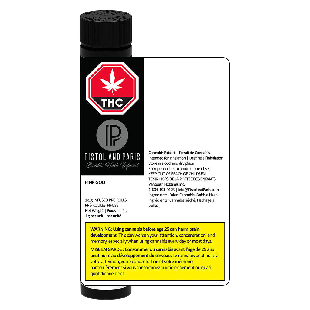 Pink Goo Bubble Hash Infused Pre-Roll