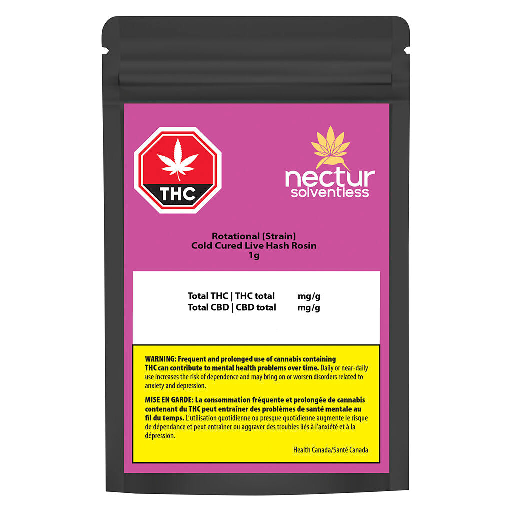 Solventless Rotating Cold Cured Live Hash Rosin - 