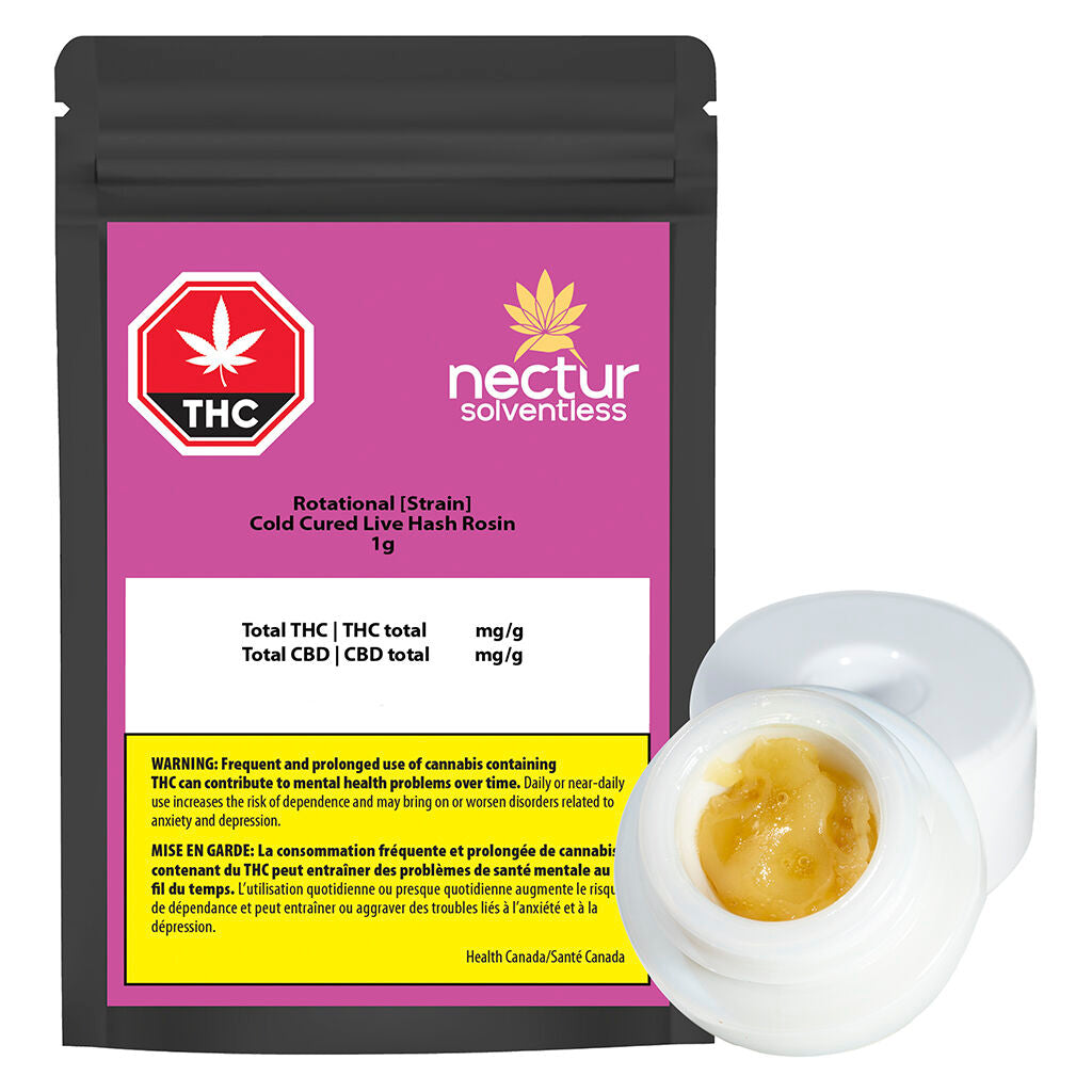Solventless Rotating Cold Cured Live Hash Rosin - 