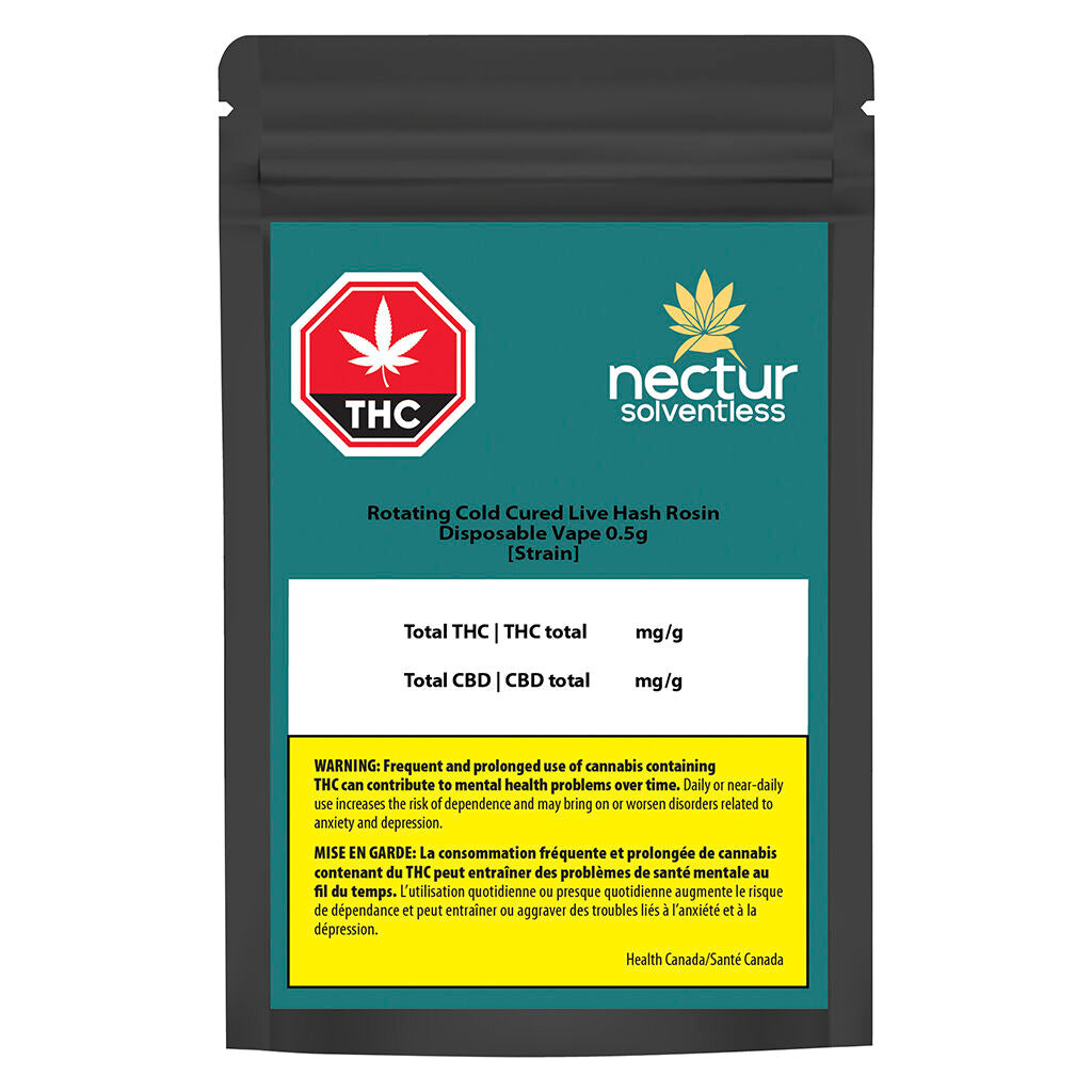 Rotating Cold Cured Live Hash Rosin Disposable Vape - 