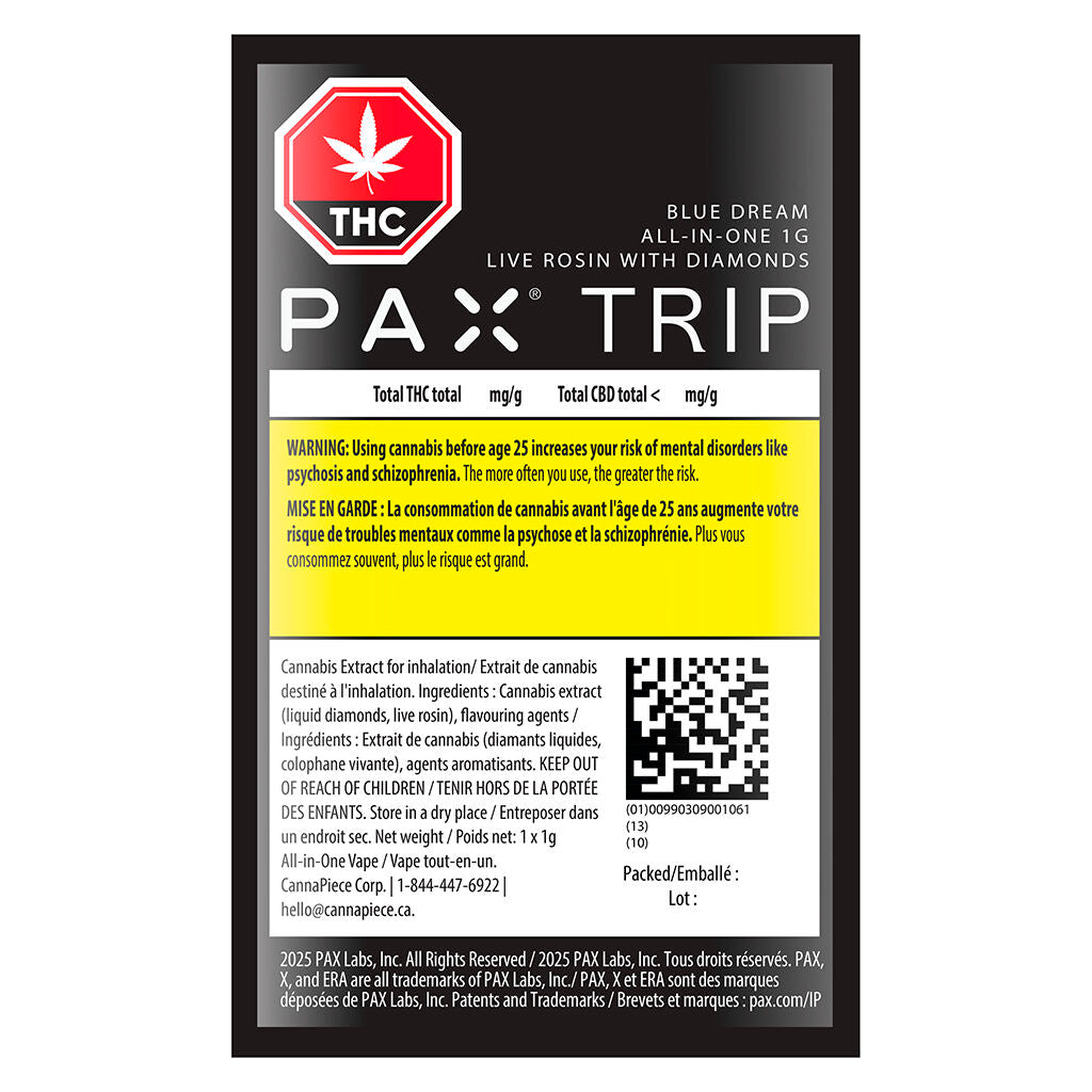 Trip - Blue Dream - All in One Live Rosin with Diamonds - 