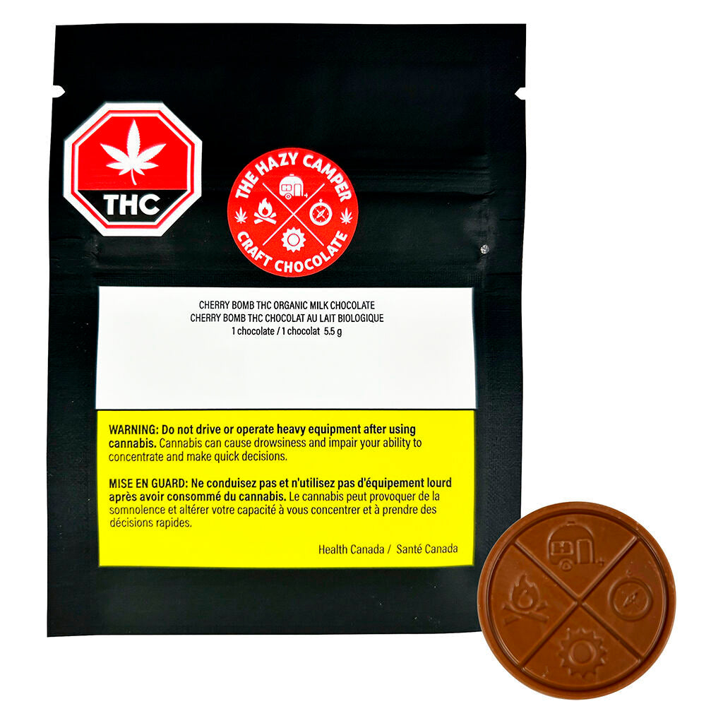 Cherry Bomb THC Organic Milk Chocolate - 