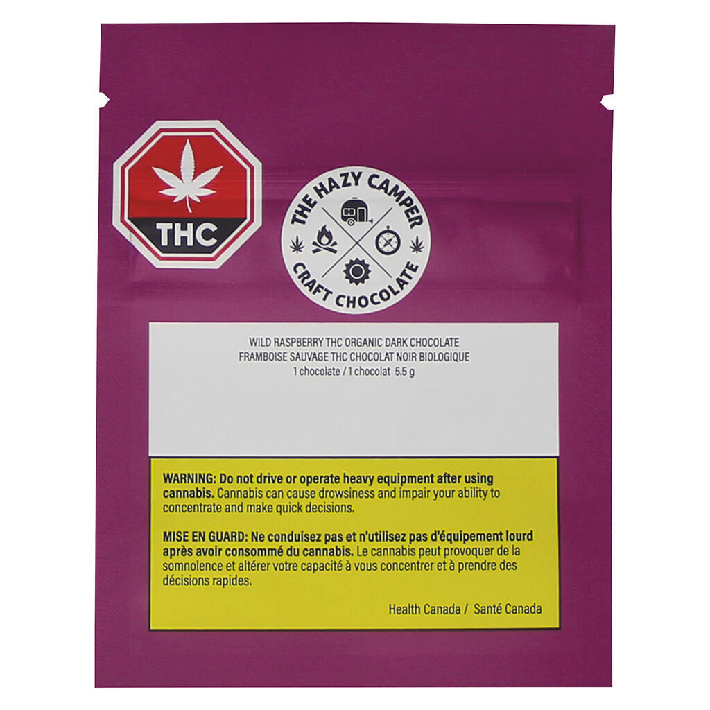 Wild Raspberry THC Organic Dark Chocolate - 