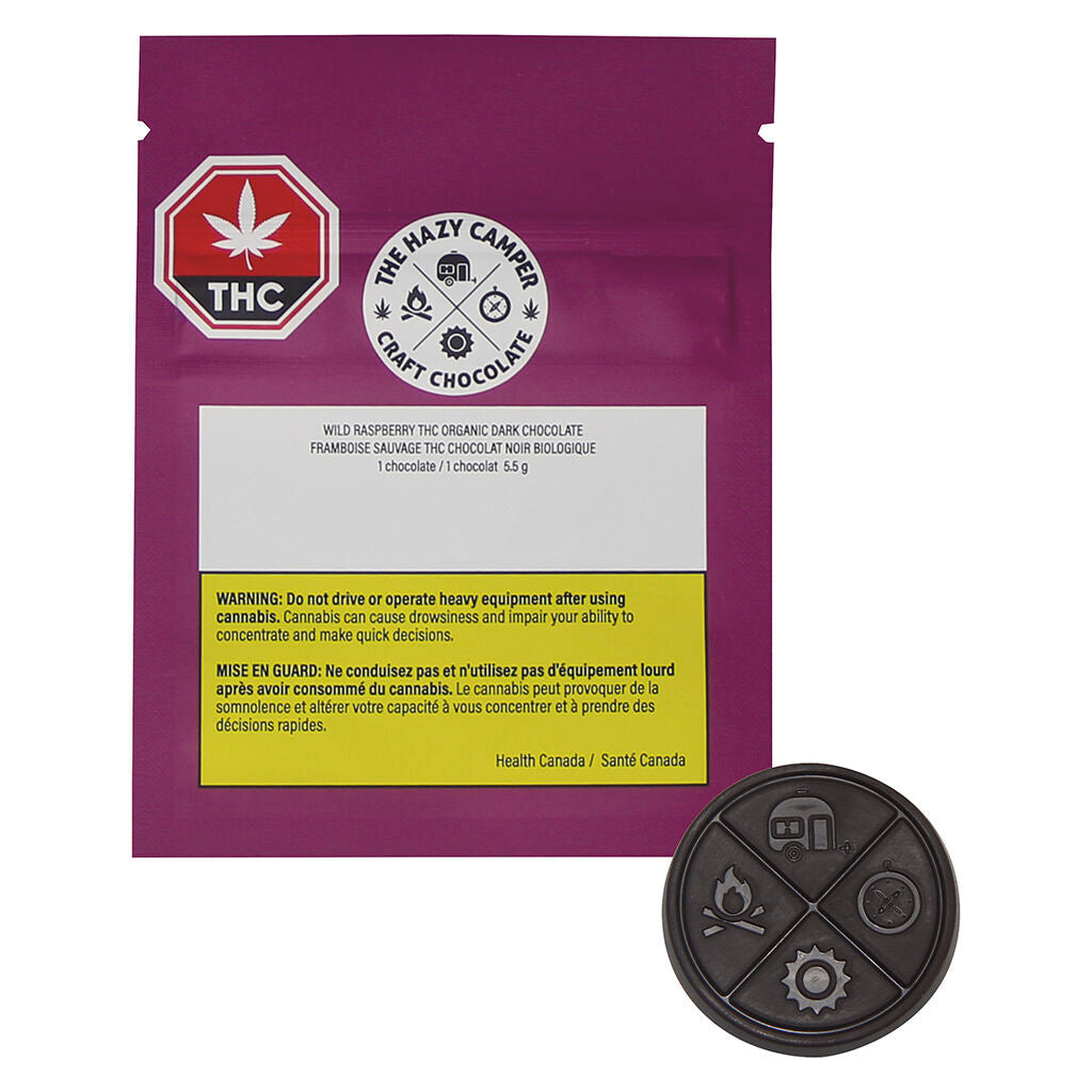 Wild Raspberry THC Organic Dark Chocolate - 