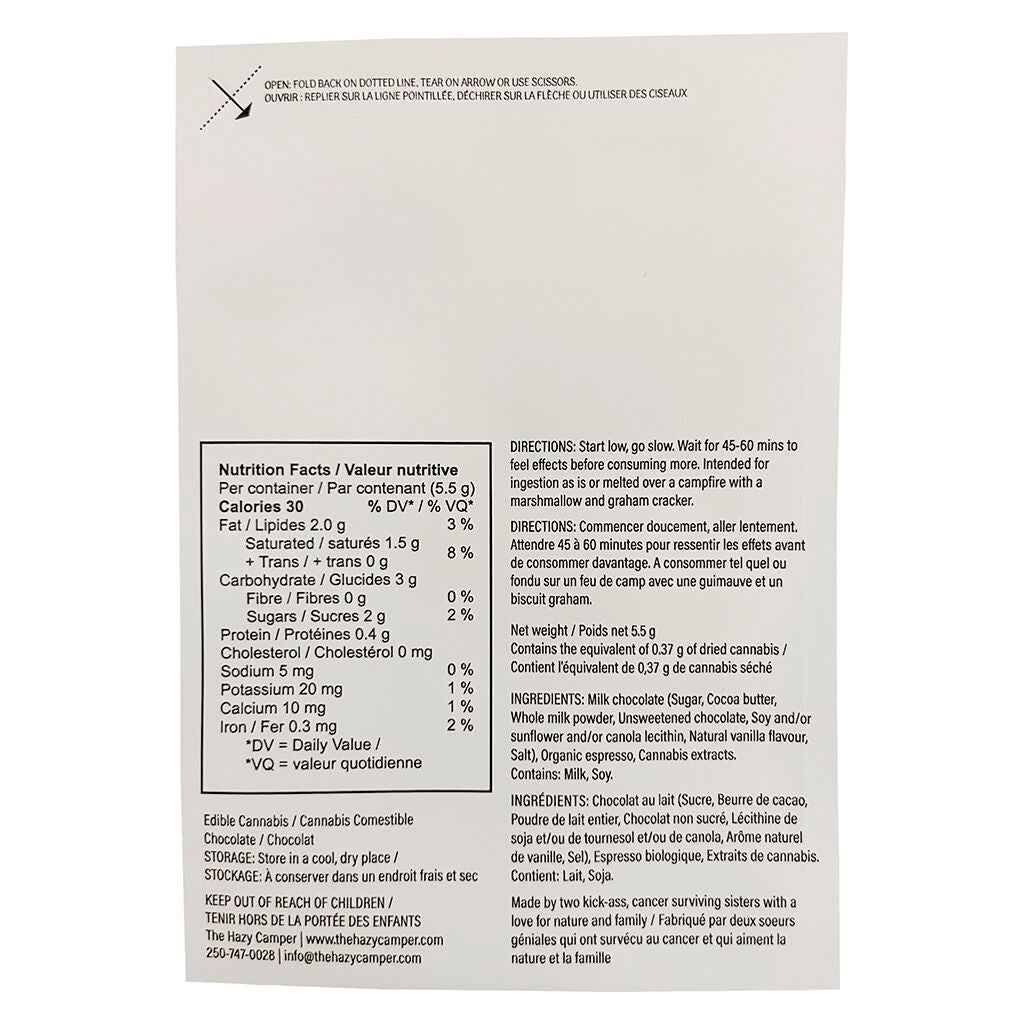 Mochaccino 1:1 THC:CBD Milk Chocolate - 