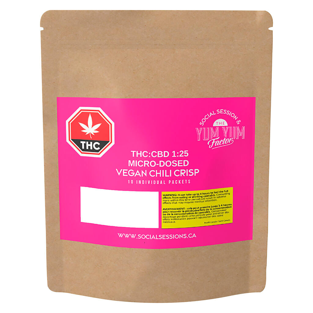 Yum Yum Factor THC:CBD 1:25 Micro-Dosed VEGAN CHILI CRISP - 