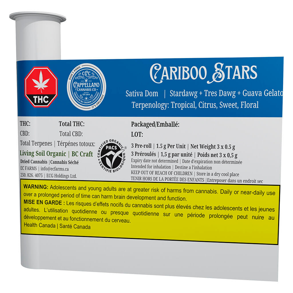 BC ORGANIC (LSO) CARIBOO STARS Pre-Roll - 