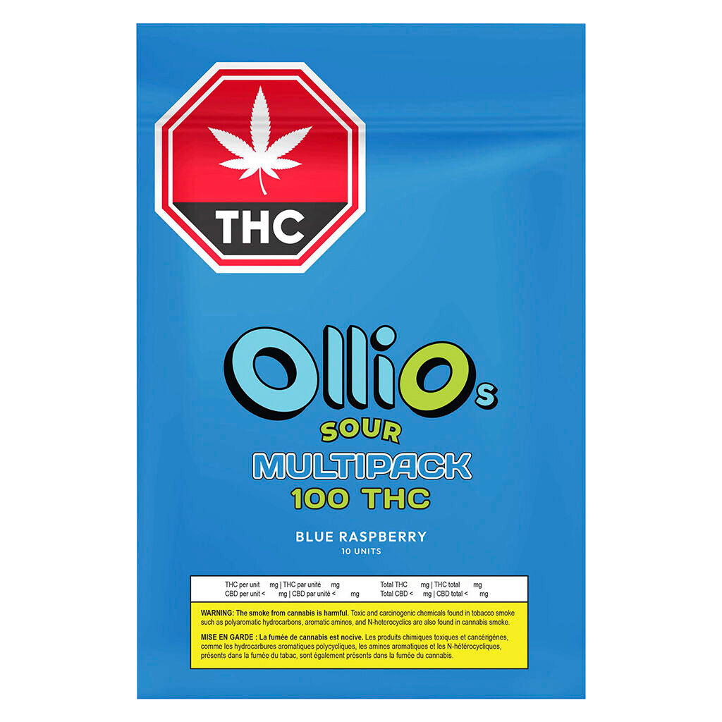 100 THC Multipack Blue Raspberry Gummies - 