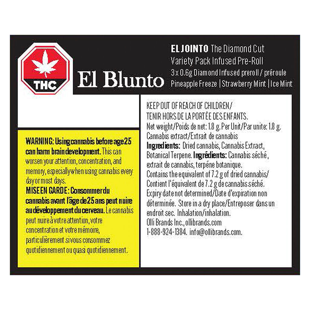 El Jointo The Diamond Cut Varity Pack Infused Pre-Roll - 