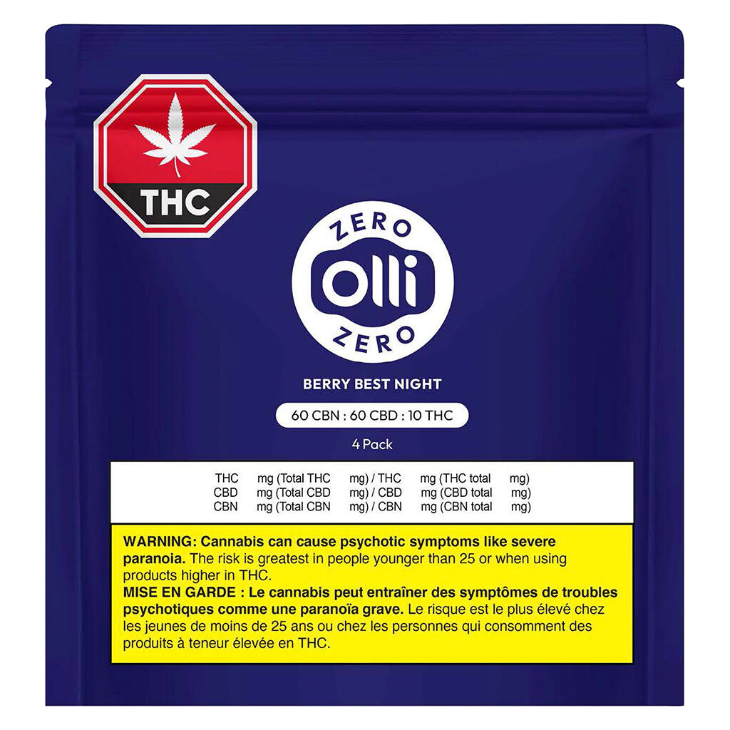 Berry Best Night CBN:CBD:THC Gummies