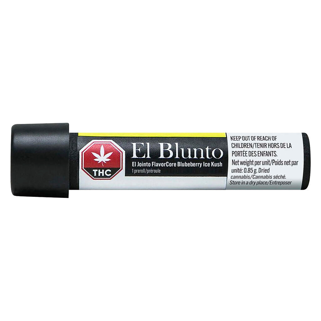 El Bluntito FlavorCore Blueberry Ice Kush D Infused Pre-Roll - 