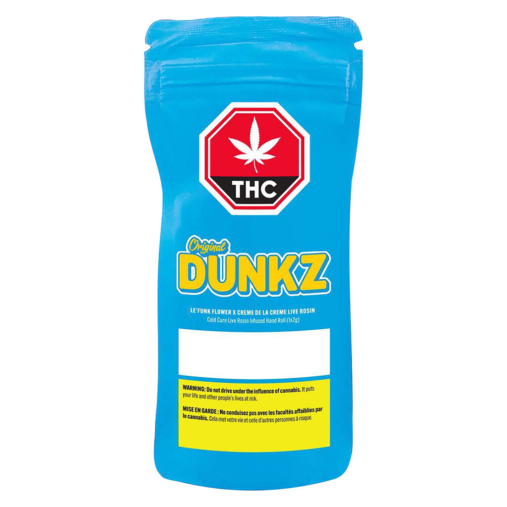 LE’ FUNK FLOWER X CREME DE LA CREME LIVE ROSIN HAND ROLL - 