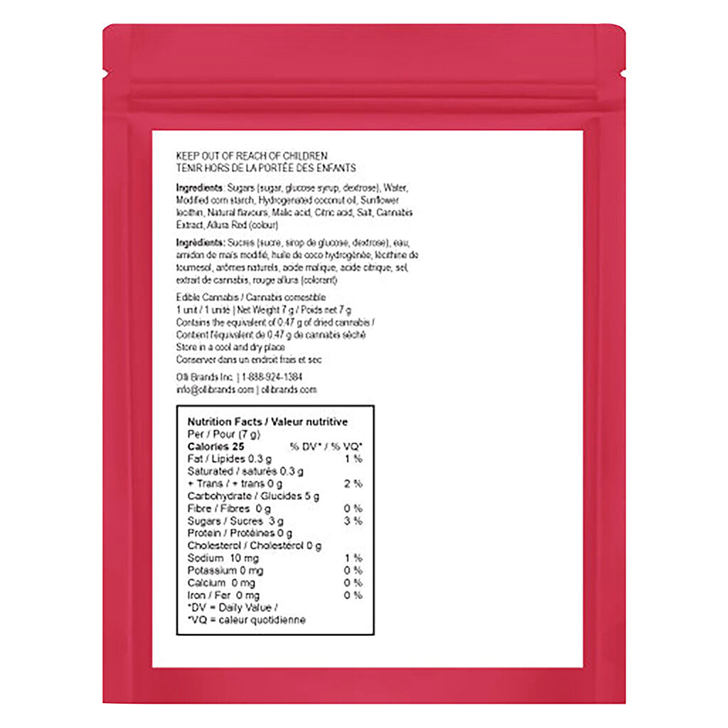100 THC Multipack Red Raspberry Taffy - 