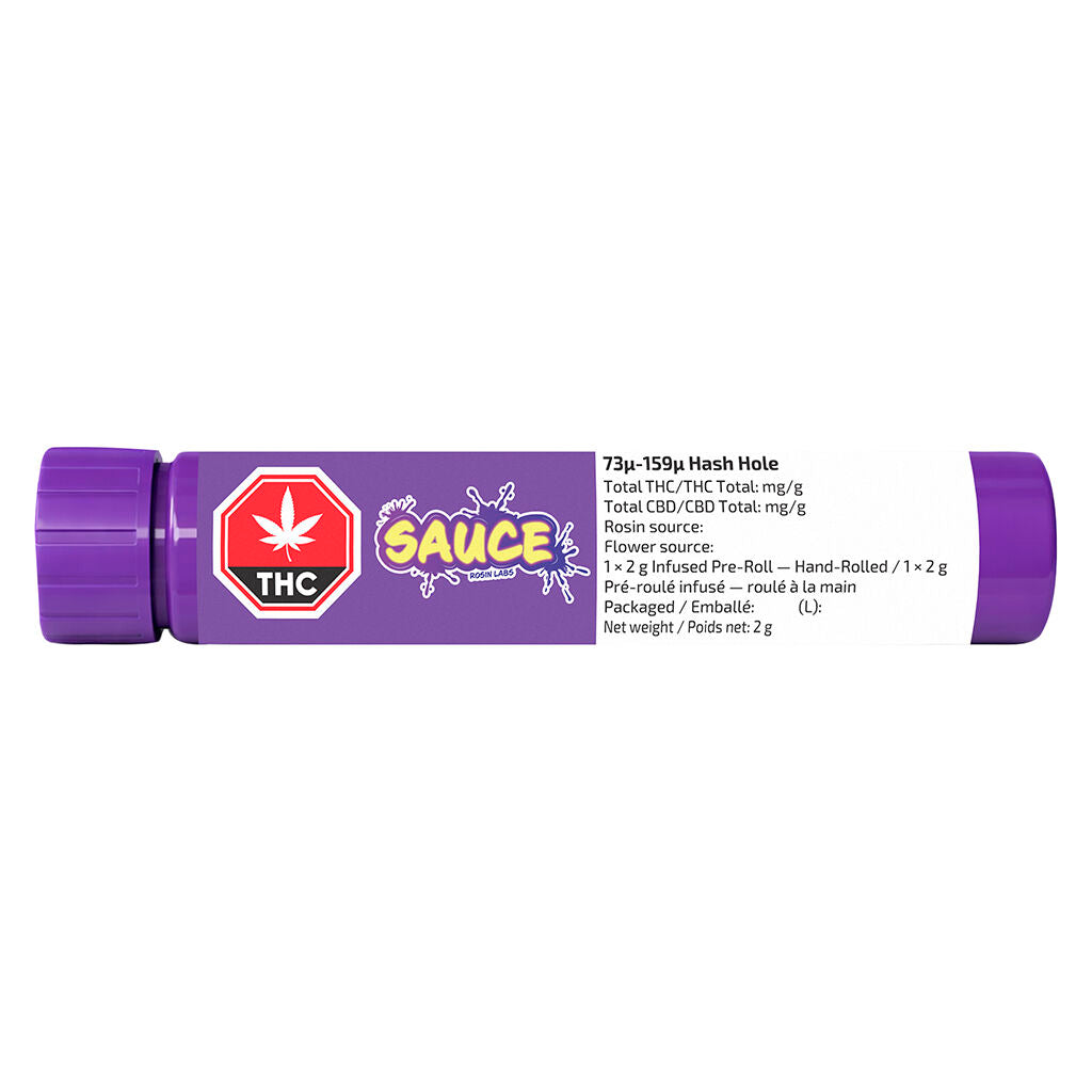 SAUCE 73-159 Hash Hole Infused Pre-Roll - 