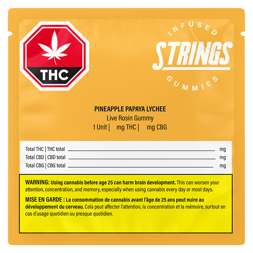 Pineapple Papaya Lychee Live Rosin Gummy - 