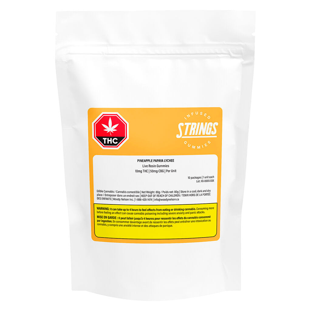 Gélifiés à la colophane vivante Pineapple Papaya Lychee 5:1 - 